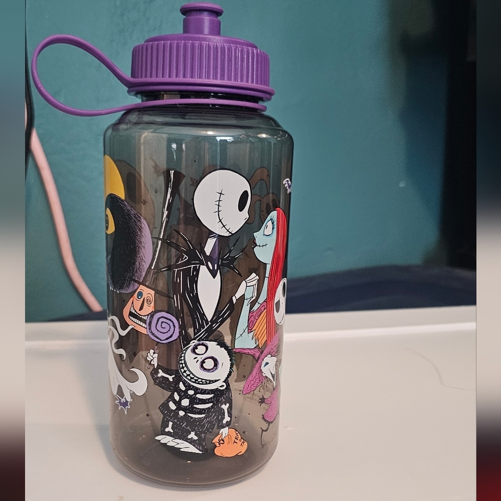 Nightmare Before Christmas Themed Water Bottle